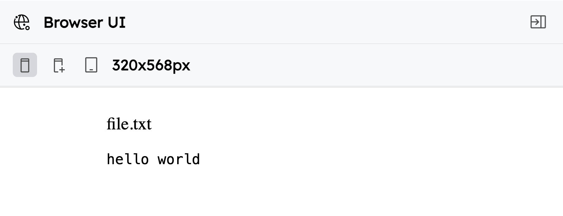 A screenshot of the Vitest UI showing the file preview component missing the styles